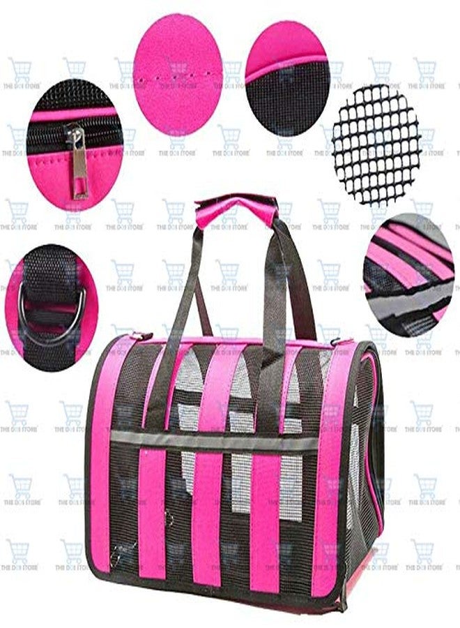 The DDS Store Puppy Cat Carrier Travel Bags Pet Dog Folding Breathable Mesh Tote Cage Crates (Brown) - Image 5
